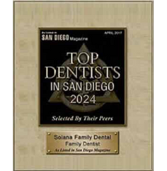 Top Dentists in San Diego 2024 Award Selected by Peers for Excellence in Dental Care – Poway Dentist San Diego Top Dentists 2024 Recognition Honoring Peer-Selected Dental Excellence – Poway Dentist